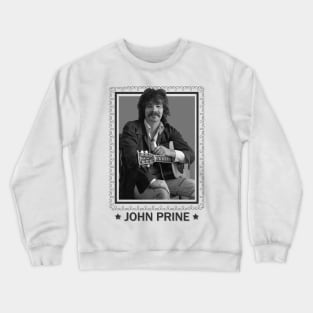 John Prine \\ Retro 70s Style Design Crewneck Sweatshirt